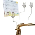Портативный альт-саксофон с зажимом для музыки, подставка для саксофона с зажимом, фиксирующий держатель, аксессуары для музыкальных инструментов