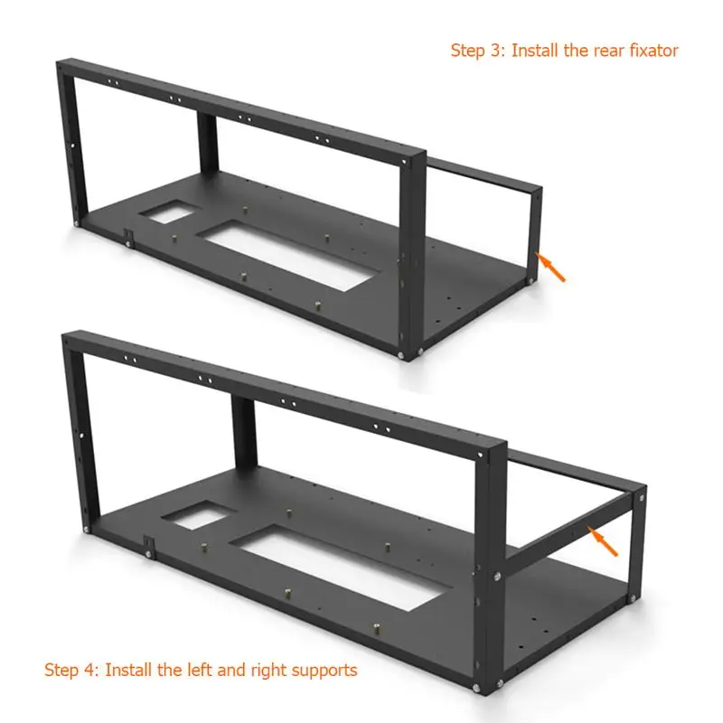 

NEW Stackable Open Mining Rig Frame Mining ETH/ETC/ZEC Ether Accessories Tools For 6/8 GPU Rig Frame Case Dropshipping