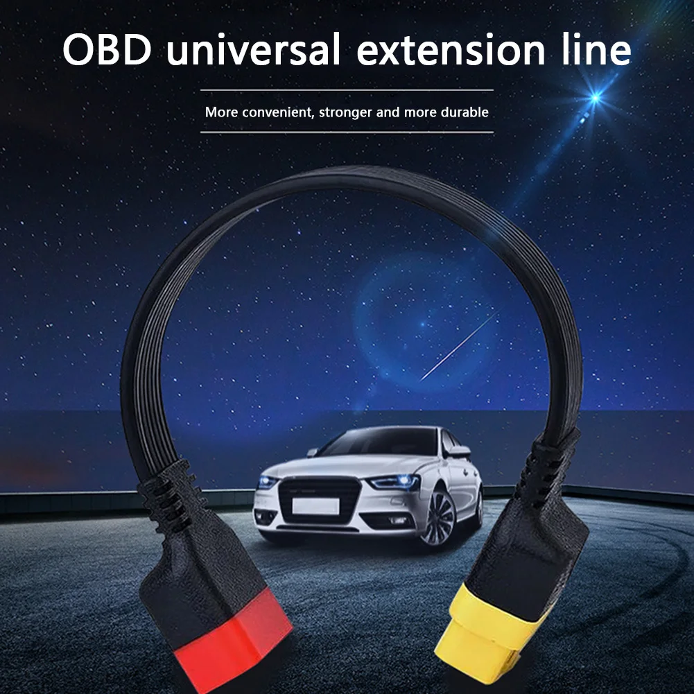 14 дюймовый OBDII OBD II 2 Удлинительный кабель 16 контактный разъем штырь гнездо