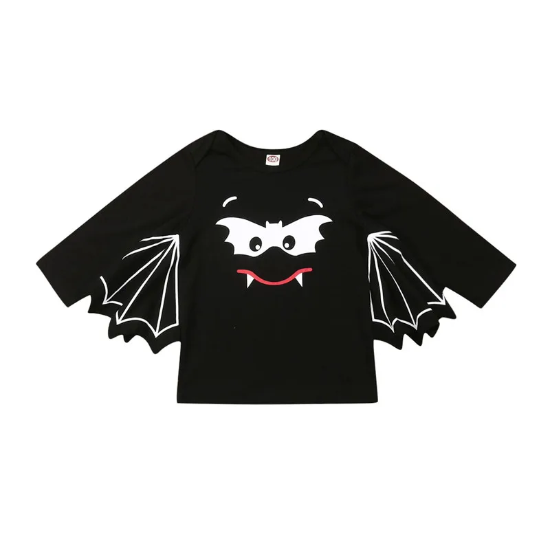 Новая детская футболка стильная одежда для мальчиков и девочек летучая мышь
