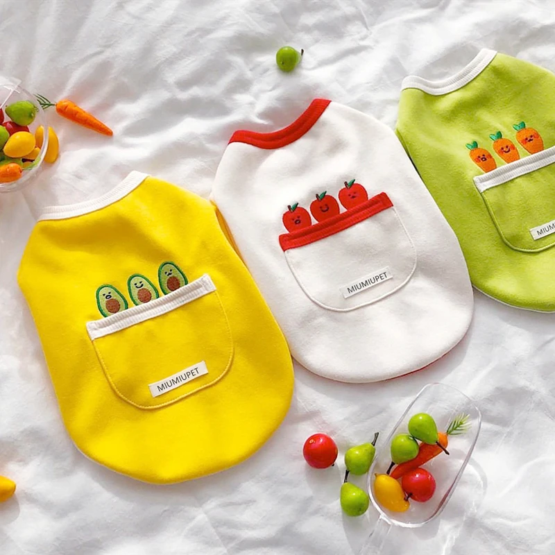 

Autumn New Style Pet Buckle Sweater Teddy Warm Clothes Yellow Puppy Clothes Fashion Carrot Pet Dog Products