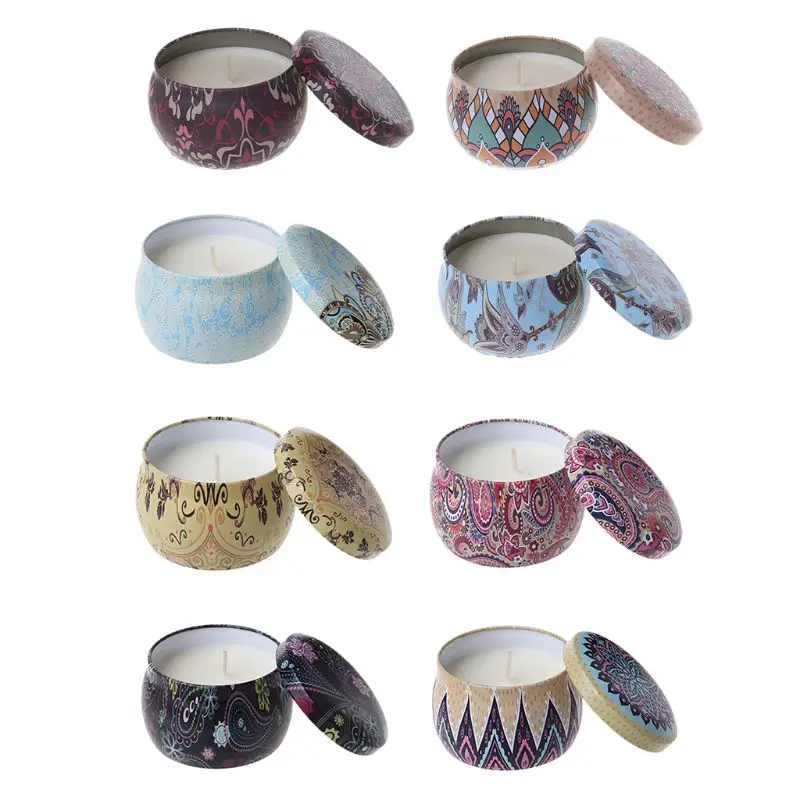 Жестяная Банка искусственная Ароматизированная свеча дорожный подсвечник из