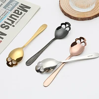 pack of 4 teaspoon set stainless steel dessert scoop beverage spoon with handle supplies gifts for birthday wedding party