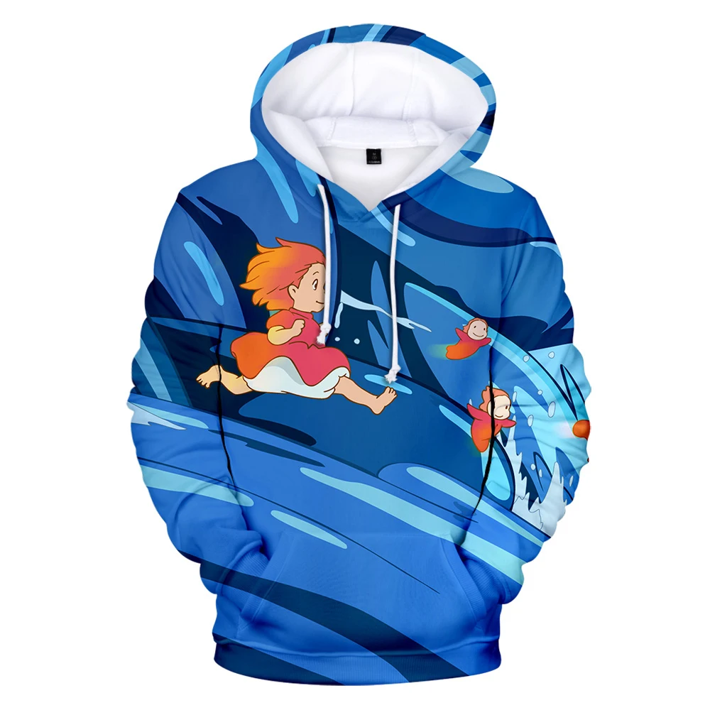 Анимационная пленка понё на скале толстовки для мальчиков и девочек Харадзюку