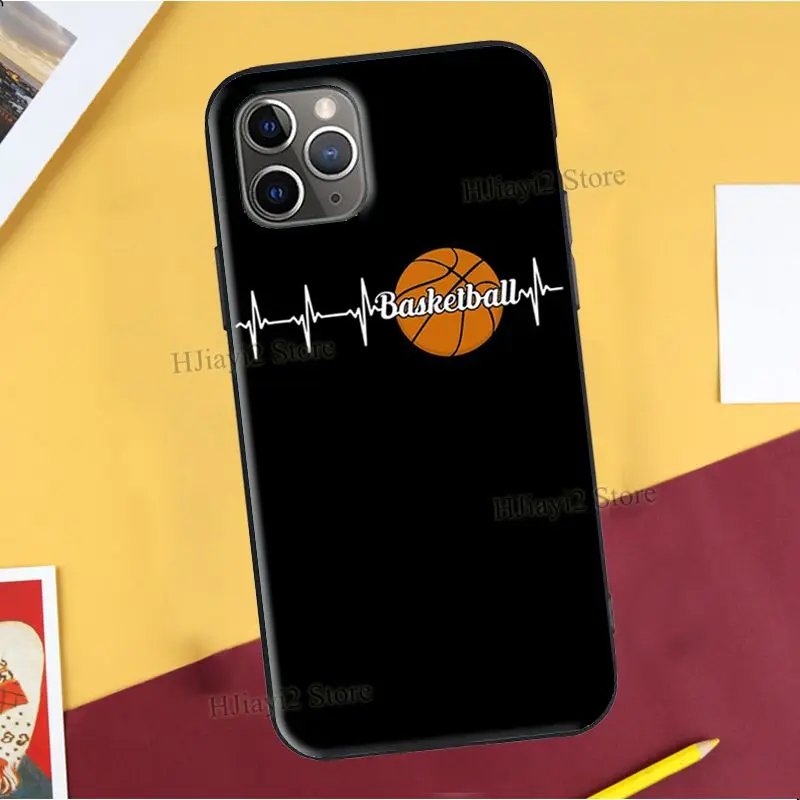 Баскетбольный чехол с сердцебиением для iPhone 12 Pro Max 13 mini 11 XS XR X 7 8 Plus SE 2020 - купить по