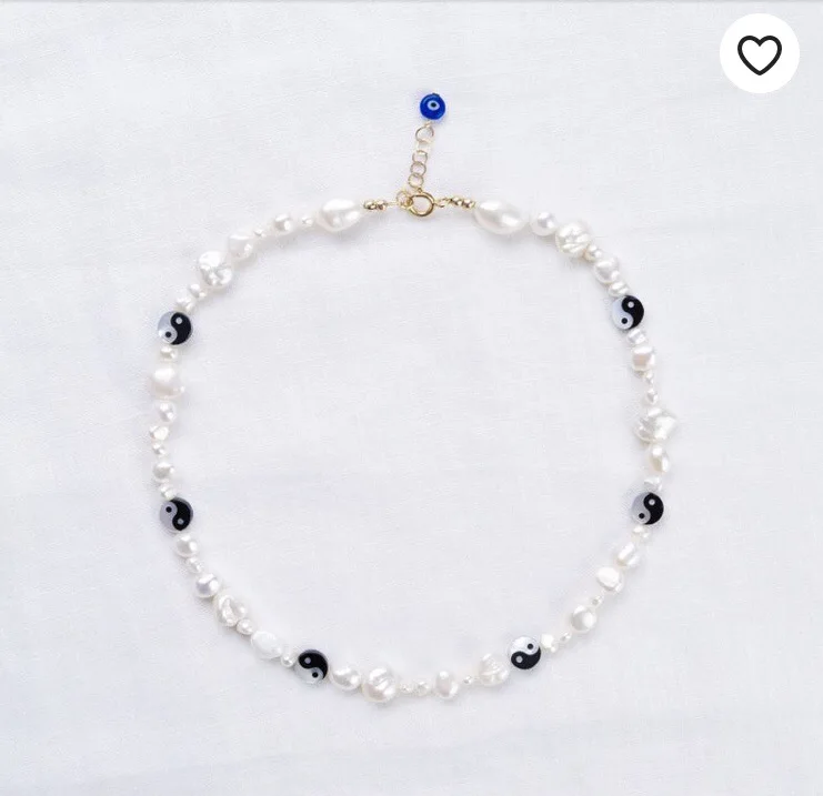 Новое ожерелье из пресноводного жемчуга в стиле &quotбарокко&quot сплетен перламутра