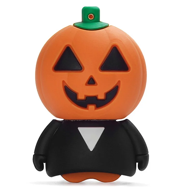 USB-флеш-накопитель LEIZHAN в виде тыквы подарок на Хэллоуин Детская флешка для