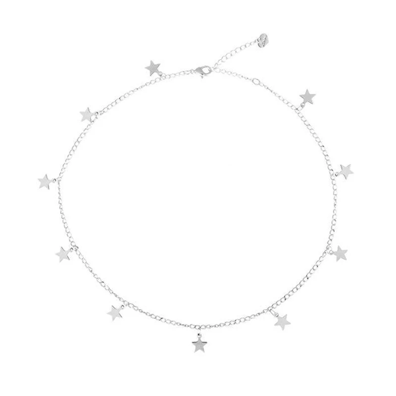 SIPENGJEL модное металлическое короткое ожерелье с подвеской в виде звезды