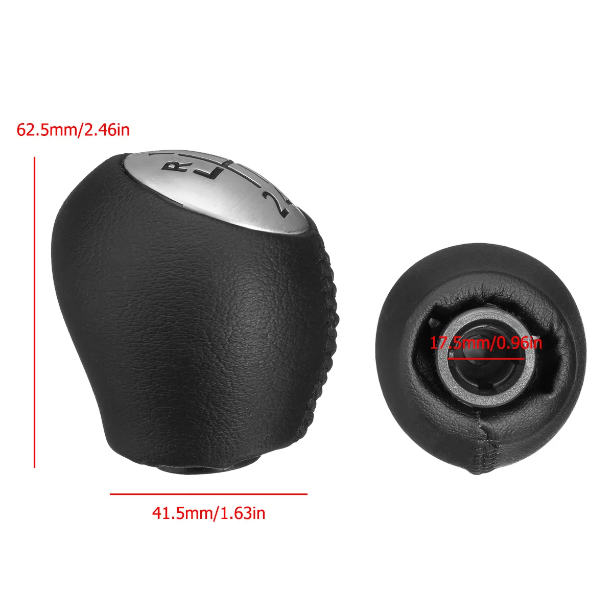 

6 Speed Gear Shift Knob Manual Lever Shifter Handball PU Leather For Renault Megane Clio Laguna Scenic For Vauxhall/Opel