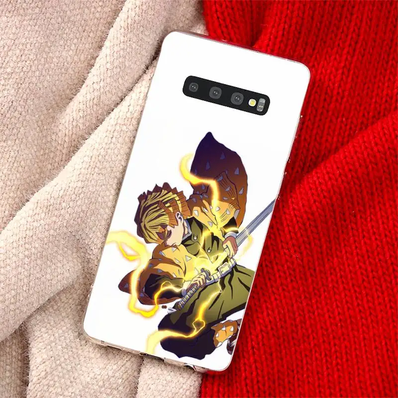 

Japan Demon Slayer Phone Case Transparent for Samsung A71 S9 10 20 HUAWEI p30 40 honor 10i 8x xiaomi note 8 Pro 10t 11