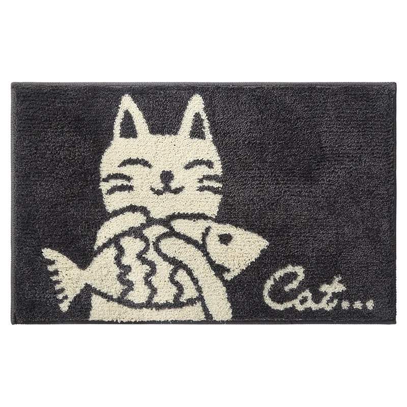 

Eovna High Quality Thicken Bath Mat Bathroom Water Absorption Plush Floor Mats Entrance Doormat Non-slip Toilet Rug