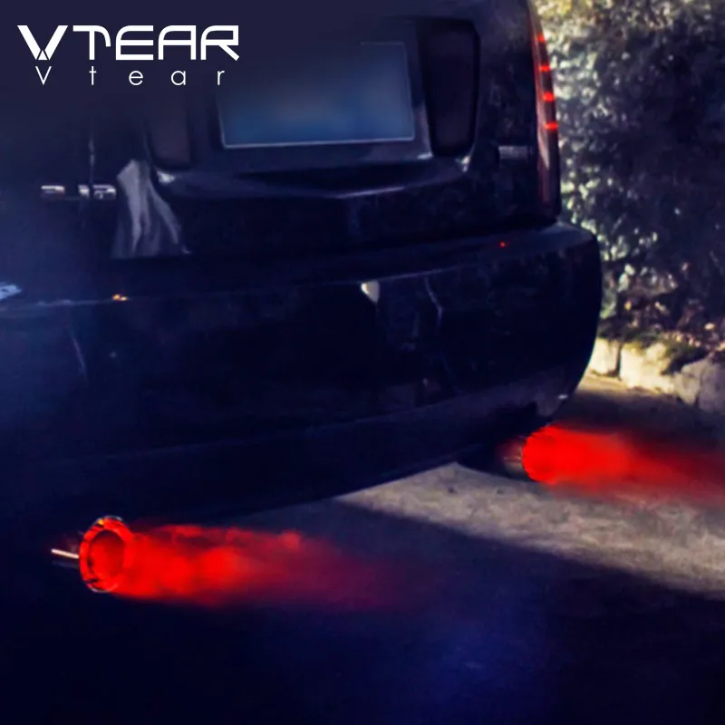 Vtear универсальный автомобильный глушитель наконечник/труба из нержавеющей стали