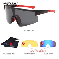brand polarized sunglasses vintage big frame road bicycle goggles men outdoor sports driving shades sunglasses mirror gafas de