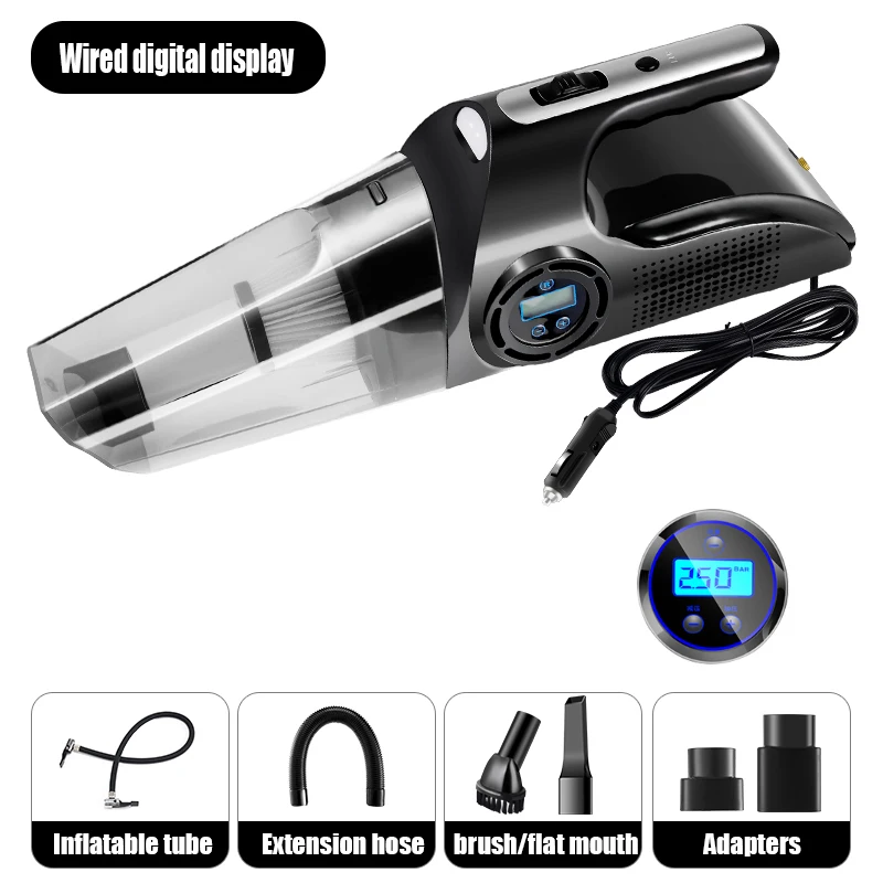 

Portable car vacuum cleaner handheld automatic vacuum cleaner super suction car household wet and dry cleaner