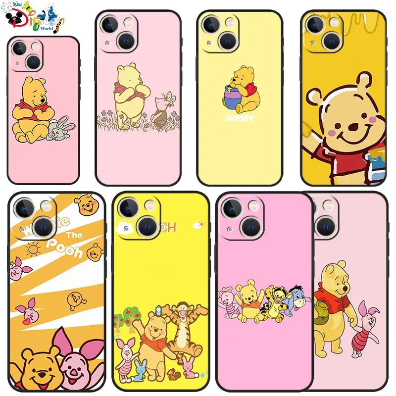 

Case For Apple iPhone 11 13 12 11Pro 12Pro 13Pro 13Mini 11ProMax 12ProMax 13ProMax Silicone Cover Disney Winnie the Pooh