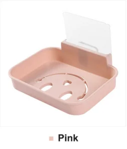 D Pink Мыльница, держатель для душа, мыльница для хранения, тарелка, мыльница, без дрели, прозрачный чехол для мыла, контейнер для уборки, органайзеры - Цвет: D Pink