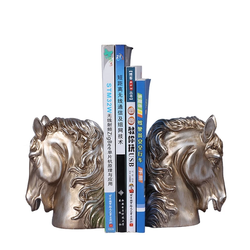 

EUROPEAN BRONZE HORSE HEAD STATUE HORSE ART SCULPTURE ANIMAL FIGURINE RESIN CRAFTS HOME DECORATIONS OPENING GIFT R1404