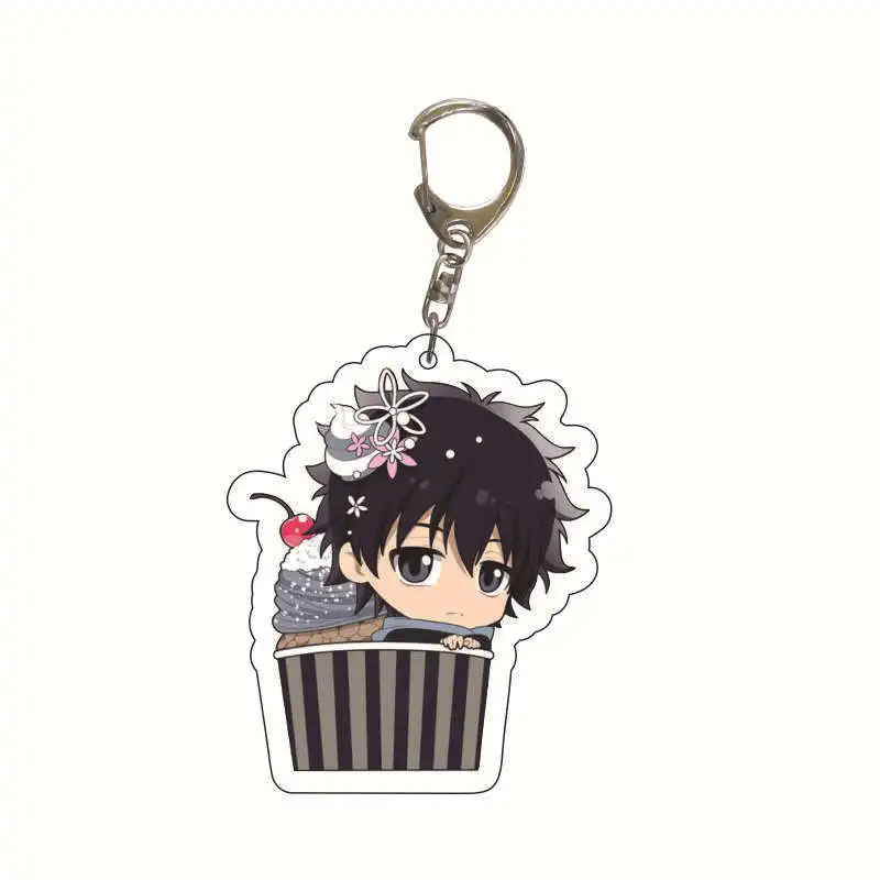 Anime Moriarty The Patriot Toy Pendant Keychain Double Sided Acrylic Key Chain Cartoon Figures Cosplay Ring Fans Collection | Украшения и
