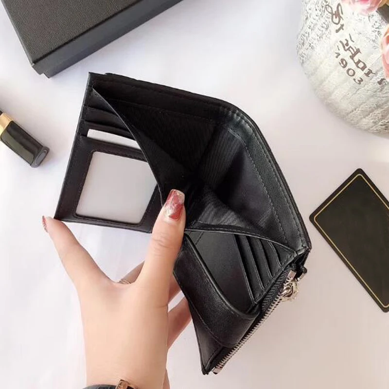 

Men & Women High-end Customer Luxury Cardholder Cow Leather Making Ringer Coin Wallet Casual Fashion With Original Box