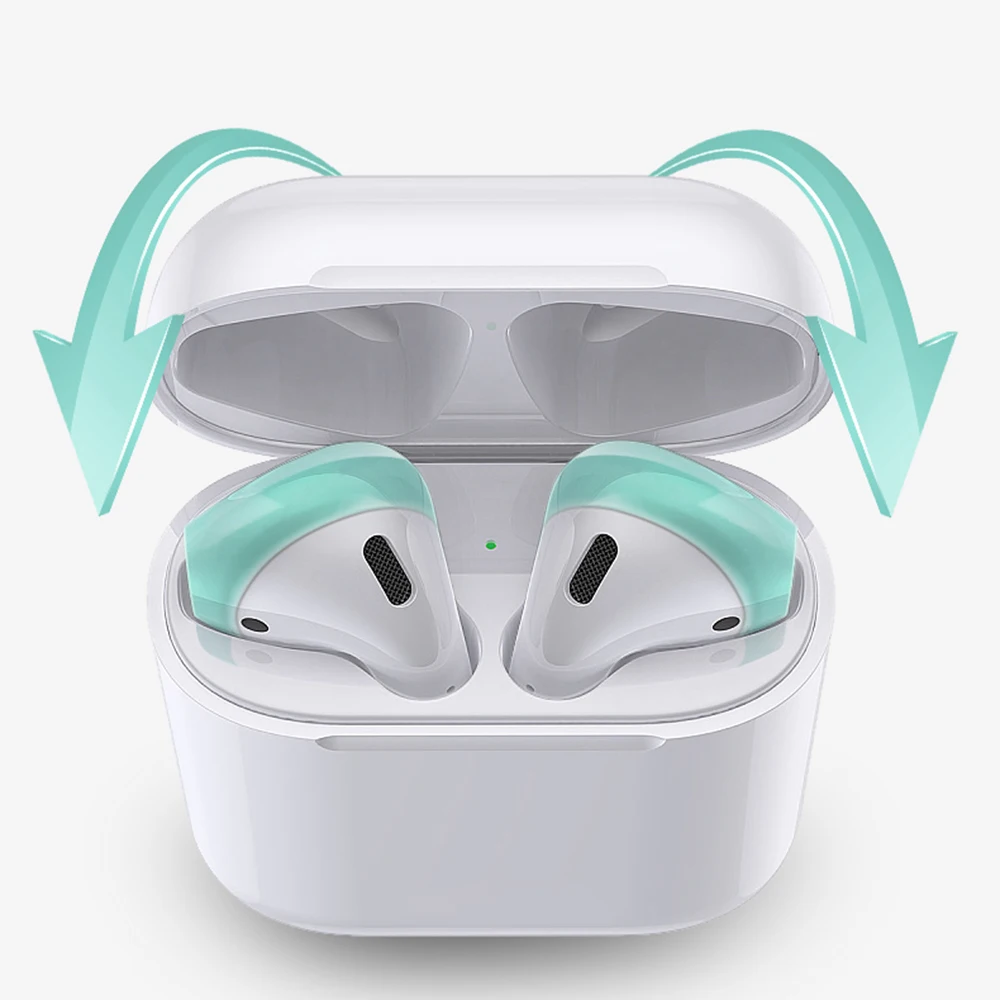 2 пары супер тонкие наушники колпачки для Airpods 1/2 Силиконовые амбушюры