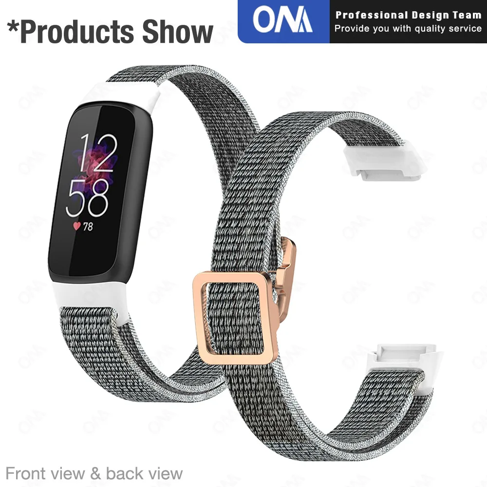 Ремешок для Fitbit Luxe нейлоновый тканевый ремешок Замена смарт-Браслет спортивный