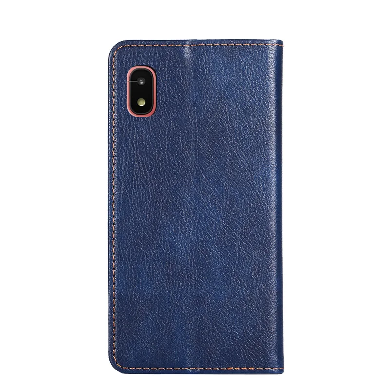 Роскошный кожаный флип-чехол для Samsung Galaxy A20 A21 чехол-книжка кошелек магнитный