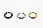 Серьги-кольца женские, мужские, летние, круглые, серебристые, 50 шт.