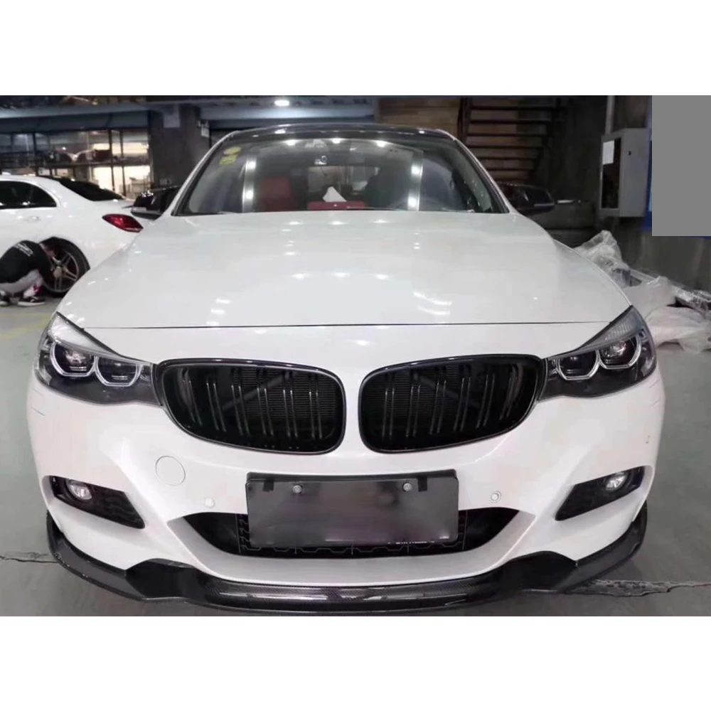 Front Bumper Fins Canards For BMW 3 Series F34 GT M Sport 2014 - 2019 Lip Splitters Carbon Fiber | Автомобили и мотоциклы
