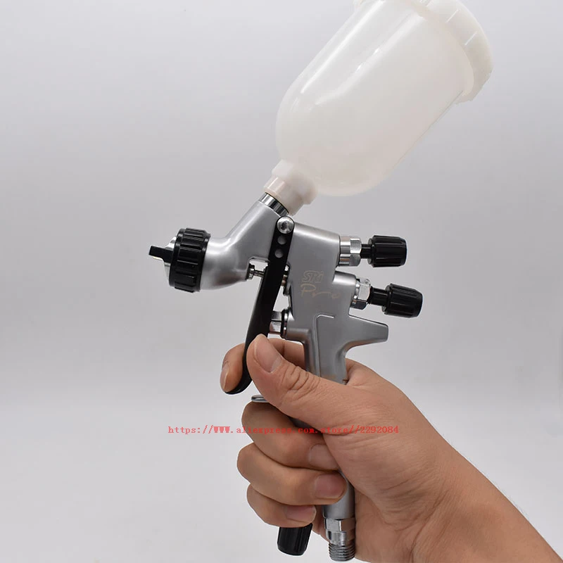 Мини-пистолет-распылитель для краски SRi Pro 1 2 мм с гравитационной подачей HVLP