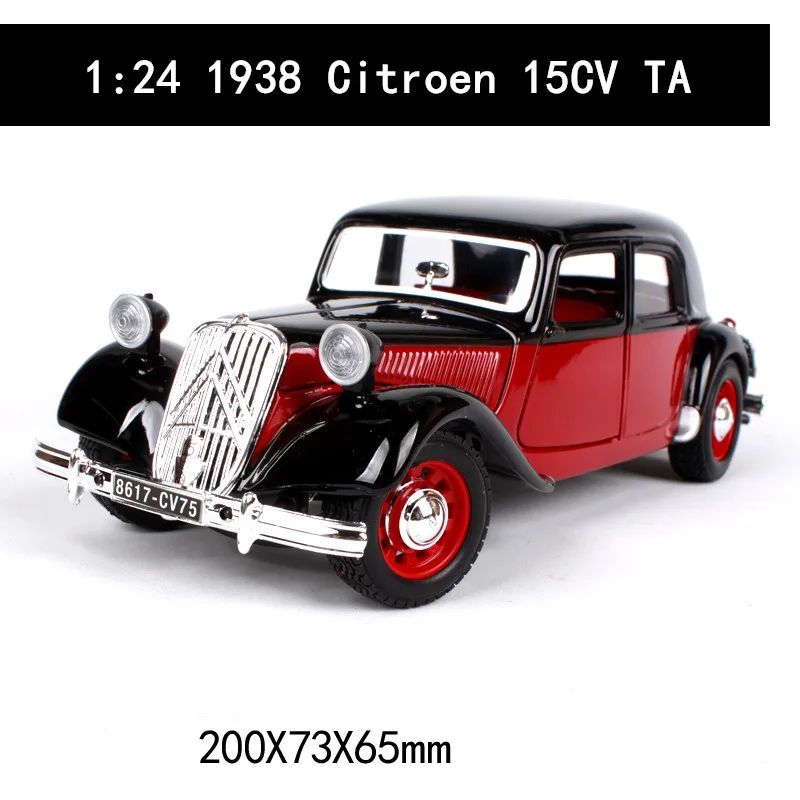 15CV TA Bburago 1:24 1961 Porsche 356B модель автомобиля из сплава, модель автомобиля, украшение автомобиля, коллекция, Подарочная игрушка - Цвет: 15CV TA