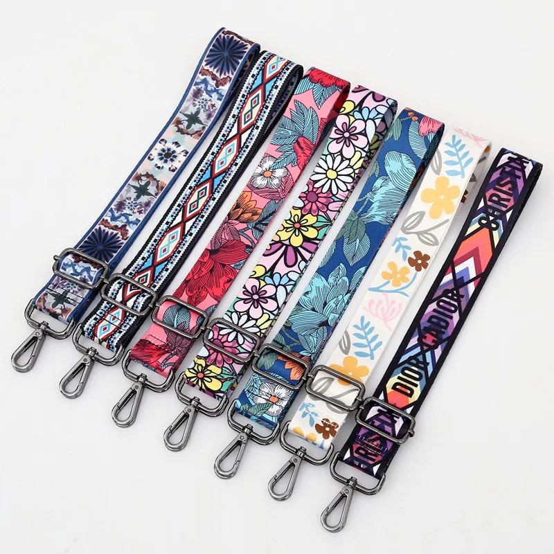 Nylon Belt Bag Straps for Women Shoulder Messenger Bags Adjustable Wide Strap Parts for Accesseries Rainbow Handbag Chain Female