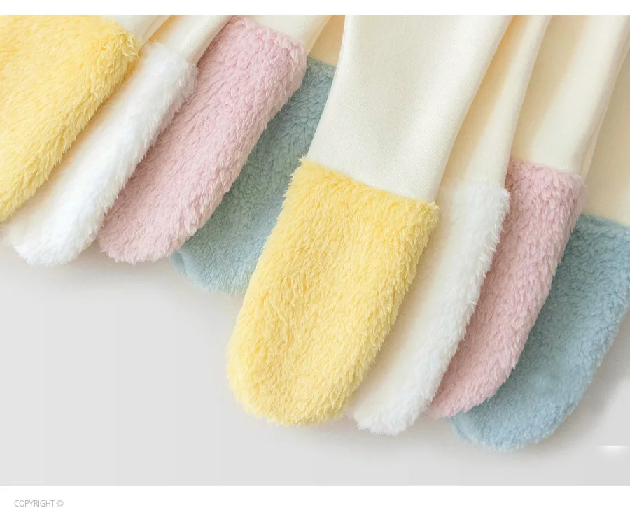 Зимние Колготки для новорожденных колготки маленьких девочек плотные бархатные