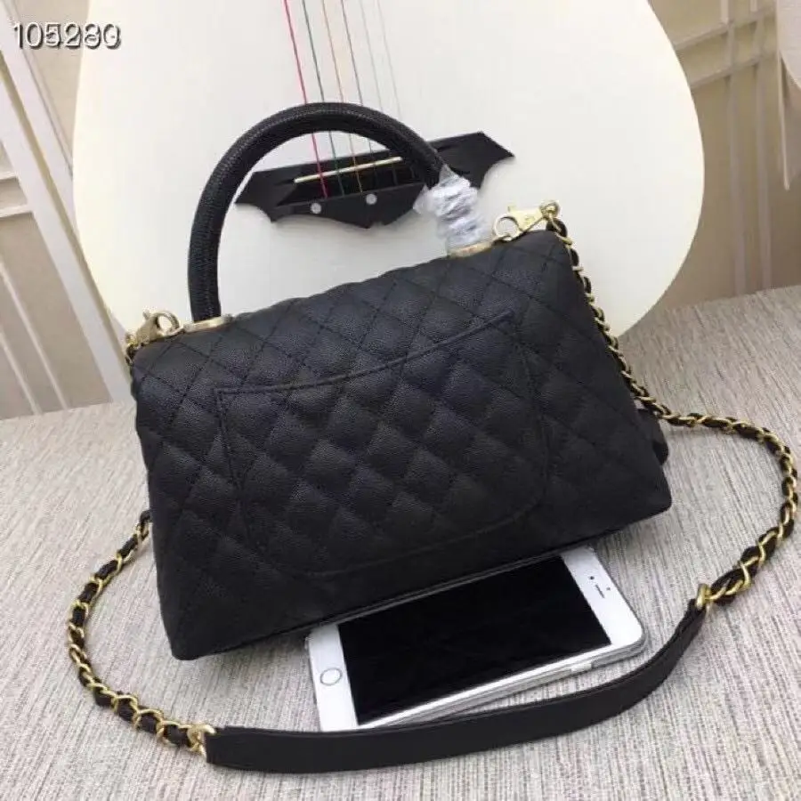 

Luxury CC ladies messenger bag caviar leather handbag fashion design chain shoulder bag large capacity classic flip ladies bag