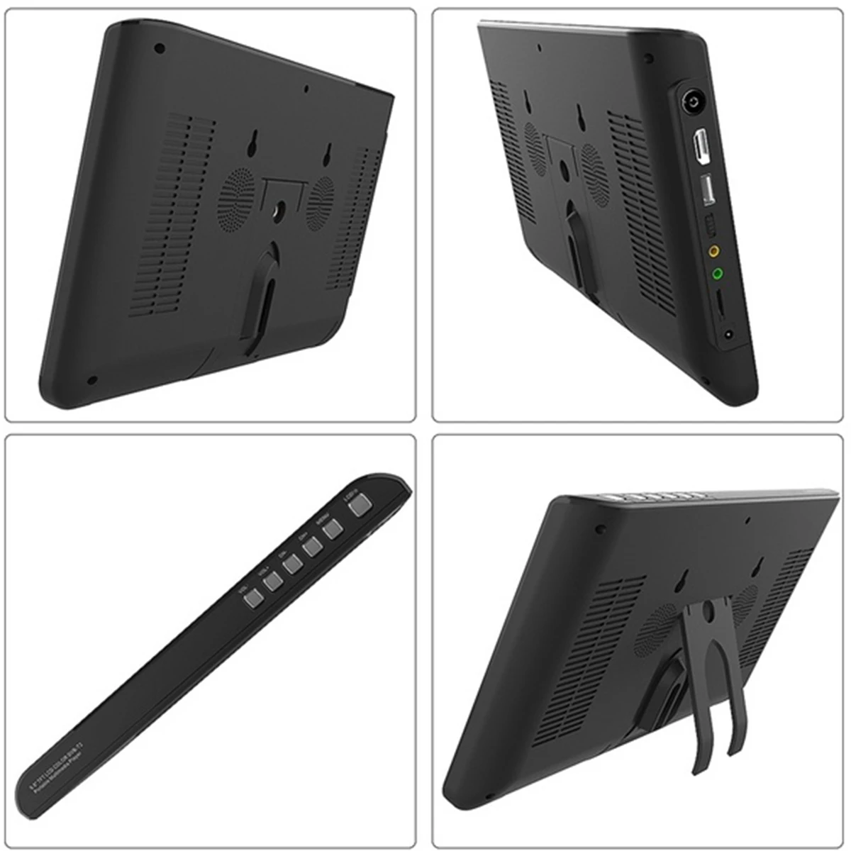 18 Вт 12 В 10 1 дюймов портативный цифровой аналоговый мини Телевизор DVB T / T2 TFT LED 1080P HD