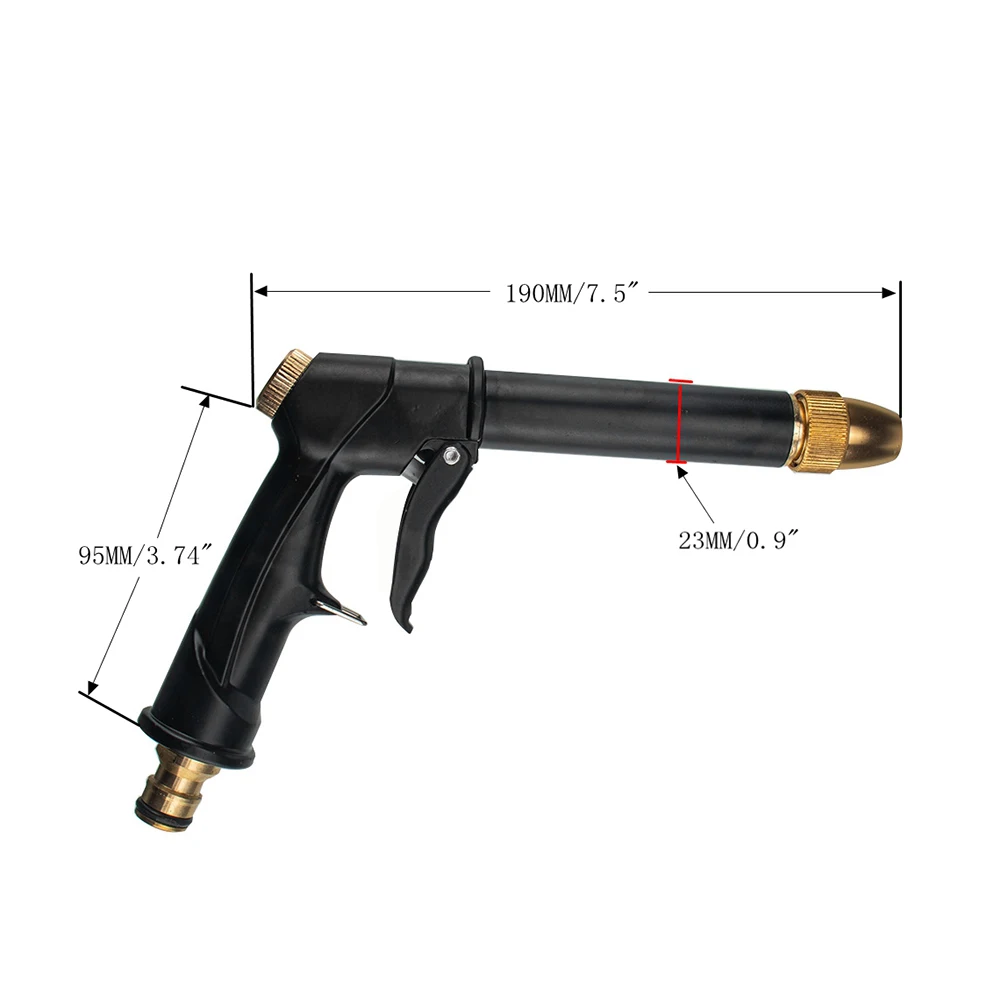 

5m/16ft Expandable Water Hose + Spray Nozzle Kit Easily Installation Personal Car Elements for Car Wash Garden Watering