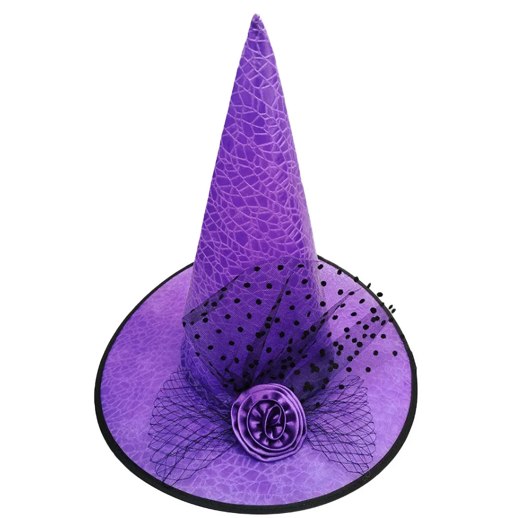 Шляпы Witch маскарадная лента Шляпа Волшебника для взрослых и детей аксессуары