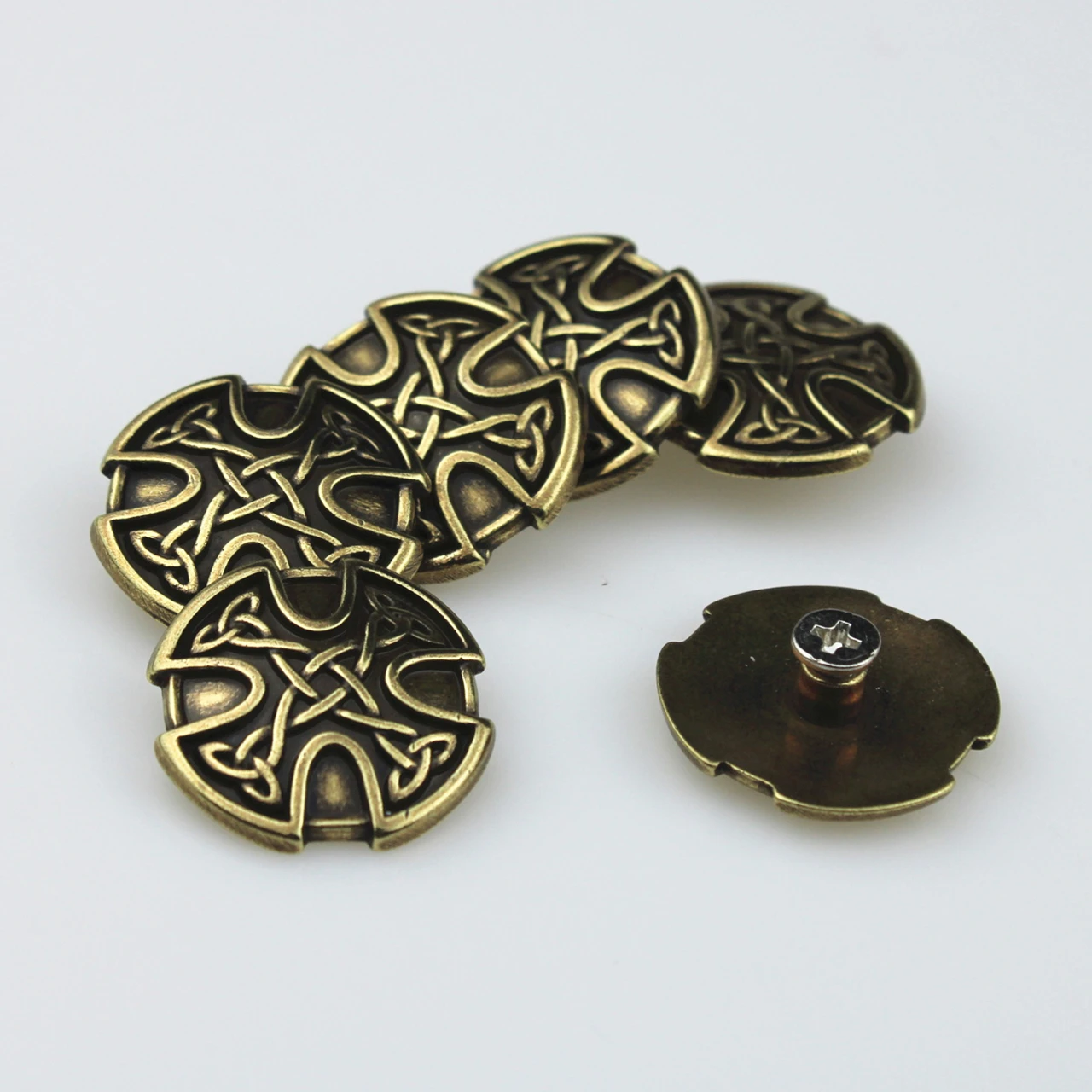 1 ''(25 мм) Кончо из металла Кельтский Узел Concho античная латунь античное серебро