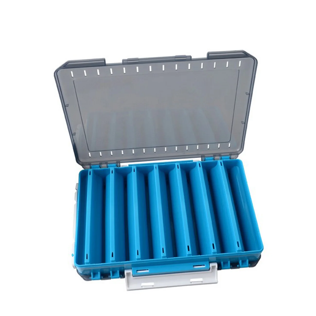 

Outdoor Tackle Storage Box Fishing Lure Bait Hook Double Sided Visible Plastic