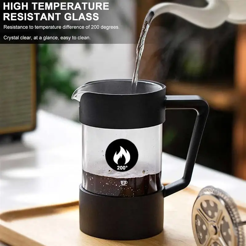 

Stainless Steel Coffee Pot Hand Brewed Cafetiere Press With Filter Double Wall Insulation Design Polish Process Pot Cup 2021 New