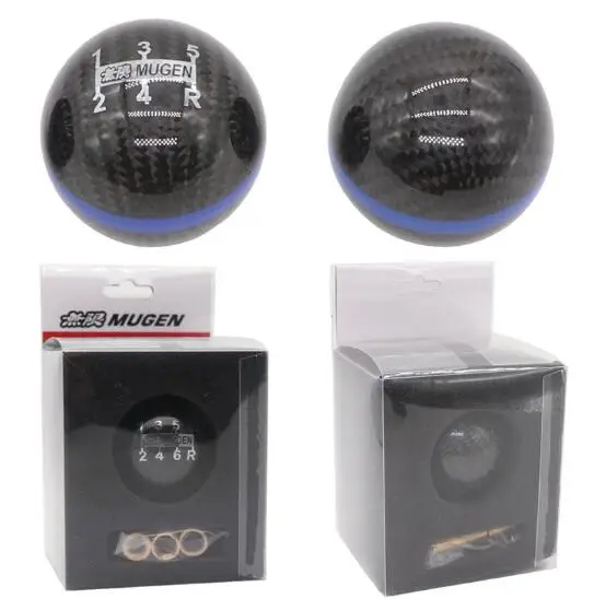 Подлинное углеродное волокно красный рычаг ручного переключения Mugen Подходит