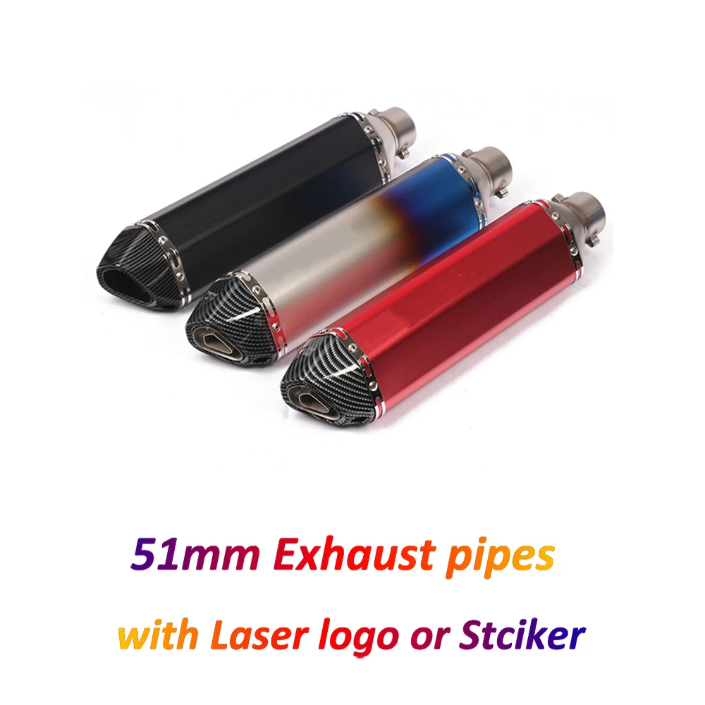 Универсальный мотоциклетный глушитель для выхлопной трубы модифицированный