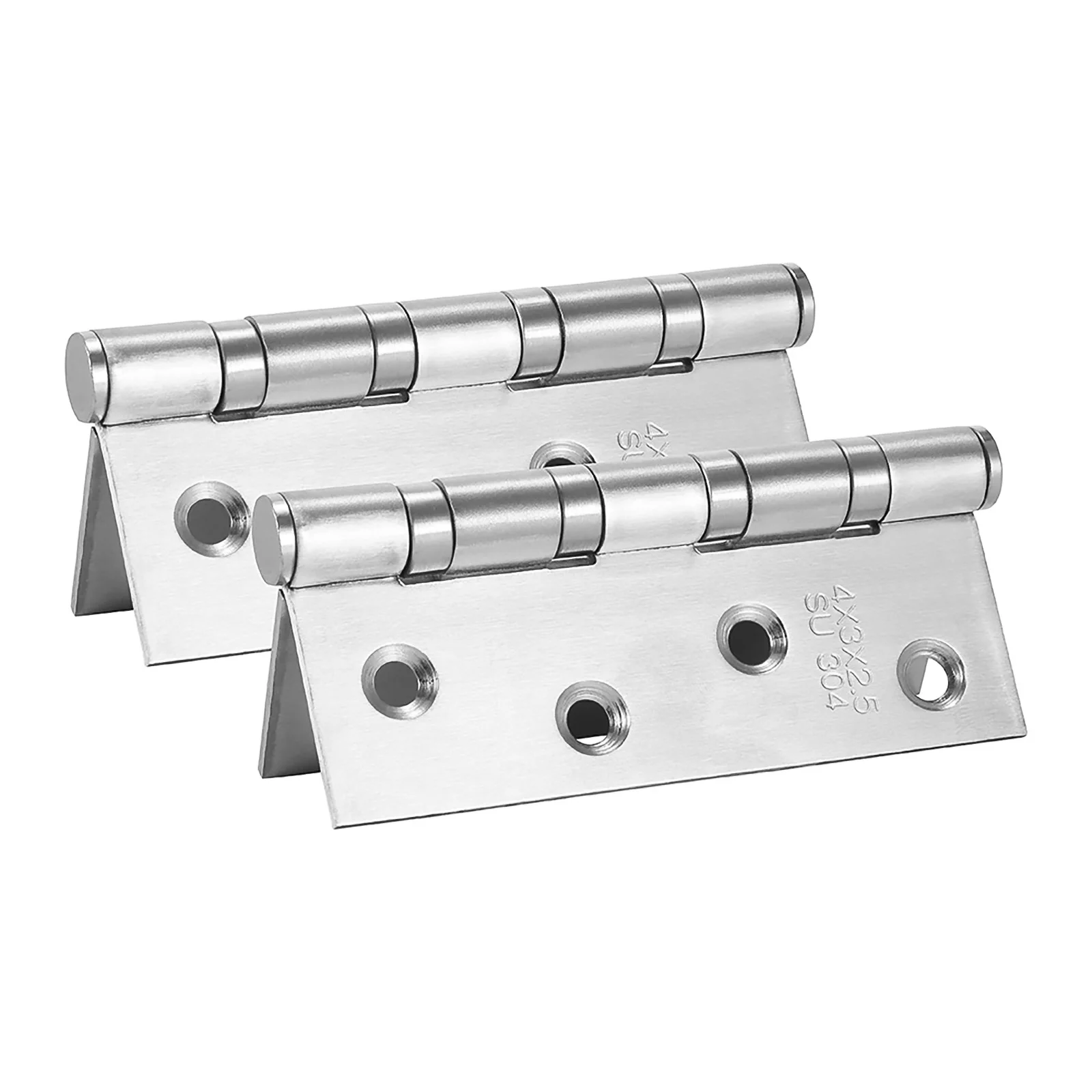 

2Pcs Door Butt Hinges Furniture Hardware Accessories 304 Stainless Steel Flat Door Thick High Quality Hinge for Household