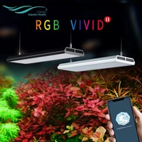 chihiros vivid 2 aquarium lighting dimmable grow led light for water plants rgb led sunrise sunset lamp with timer controller