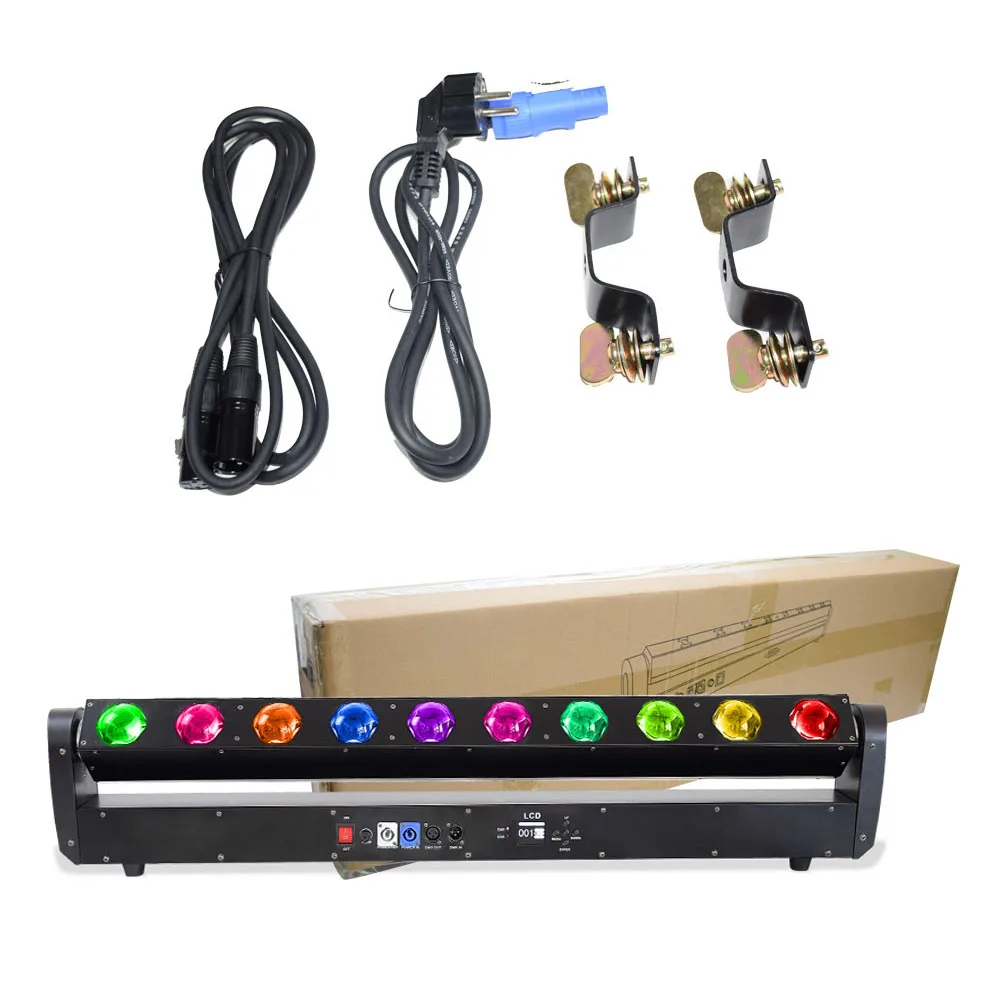 Светодиодный светильник с одинарным управлением движущейся головкой 10x40 Вт RGBW