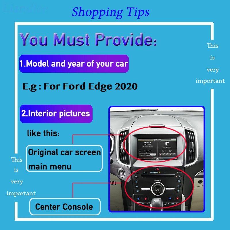 Модуль декодера камеры заднего вида для Ford Edge 2015 ~ 2020 интерфейсная система