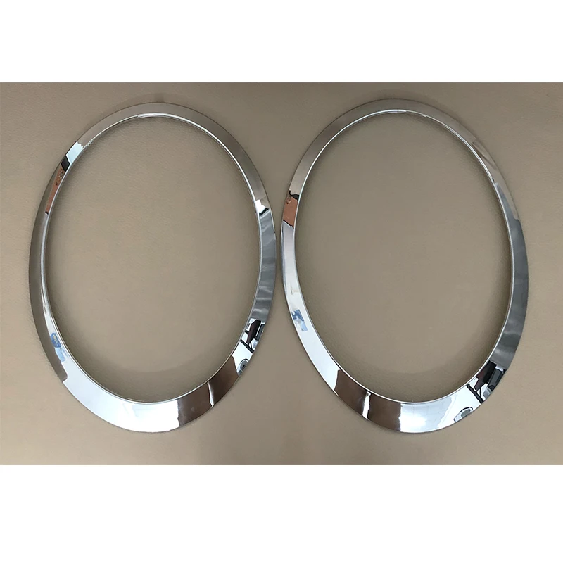 Left or Right ABS Chrome Sliver Headlight Trim Ring 51137149905 51137149906 For Mini Cooper 2007-2015 R55 R56 R57 R58 R59