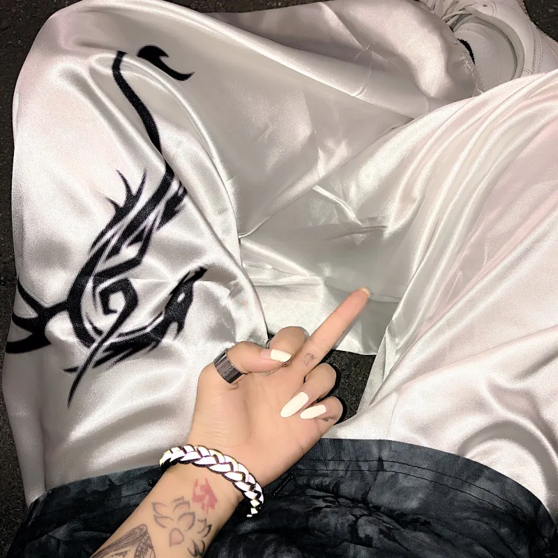 Брюки женские в стиле Харадзюку с эластичным поясом модные повседневные