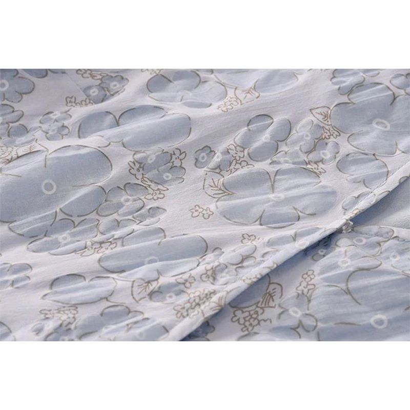 

Korean Tender Elegant Women's Dress 2021 Summer V Neck Short Sleeve Drawstring Slim Waist Printed Knee-Length Dresses Mujer