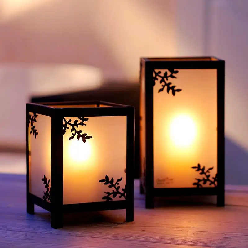 Стеклянный Железный подсвечник в стиле ретро китайские креативные подсвечники