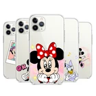 Прозрачный чехол для телефона с Микки Маусом для Apple iPhone 12 11 Pro Max mini XS Max XR X 8 7 6 6S Plus 5S SE 2020